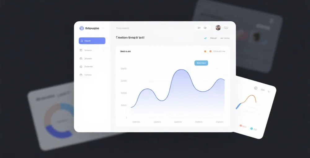 简洁数据卡片示意